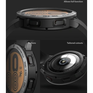 Hurtownia GSM - Nakładka Ringke Bezel Styling 44-10 + etui Ringke Air Sports Samsung Galaxy Watch 4 44mm Black/Silver - RGK1655 - {ean13} - Hurt