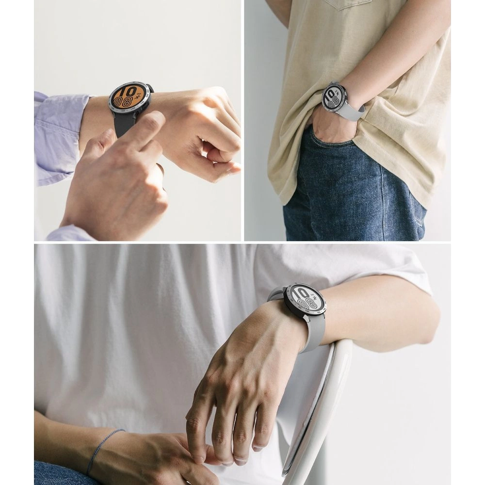 Hurtownia GSM - Nakládka Ringke Bezel Styling 44-10 + etui Ringke Air Sports Samsung Galaxy Watch 4 44mm Černá/Stříbrná - RGK1655 - {ean13} - Hurt