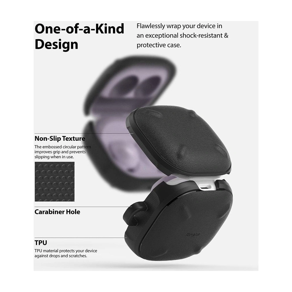 Hurtownia GSM - Etui Ringke Onyx Samsung Galaxy Buds 2 Pro/2/Live/Pro černé - RGK1657 - {ean13} - Hurt