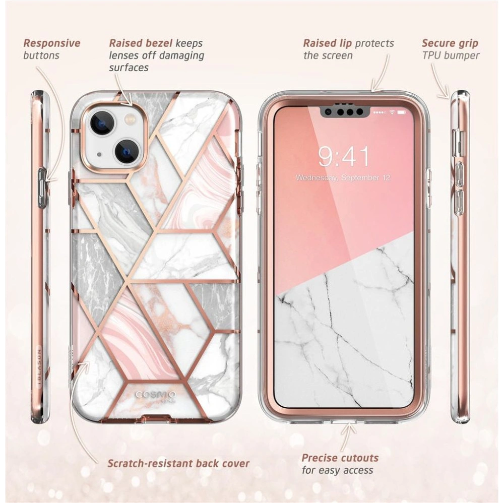 Hurtownia GSM - Etui Supcase Cosmo Apple iPhone 14 Plus / 15 Plus Mramor - SPC288 - {ean13} - Hurt