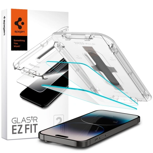 Szkło hartowane Spigen GLAS.tR ez Fit Apple iPhone 14 Pro Max Clear [2 PACK]