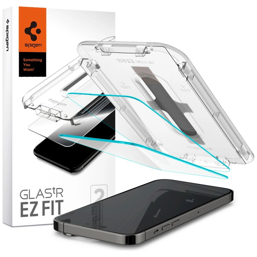 Hurtownia GSM - Sklo temperované Spigen GLAS.tR ez Fit Apple iPhone 14 Pro Clear [2 PACK] - SPN2343 - {ean13} - Hurt