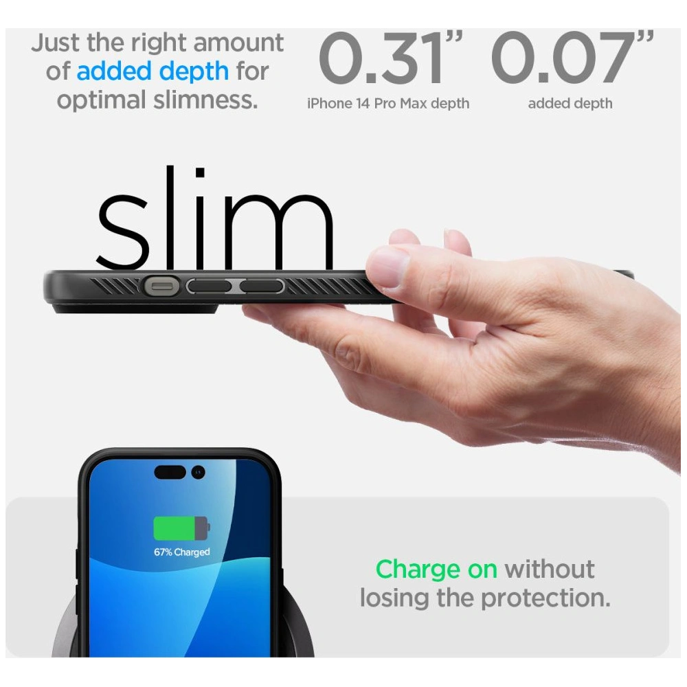 Wholesale Spigen Liquid Air Apple iPhone 14 Pro Max Matte Black - SPN2348 - {ean13} - Hurt