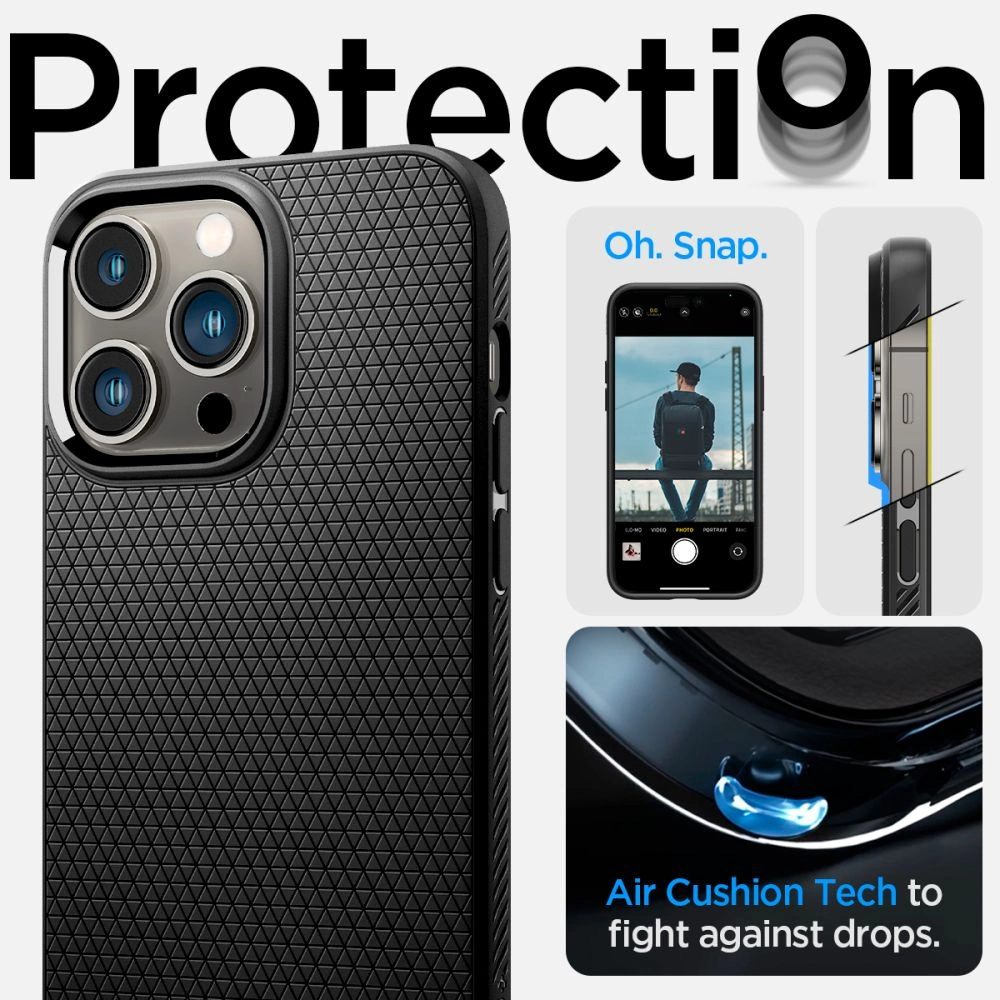 Hurtownia GSM - Etui Spigen Liquid Air Apple iPhone 14 Pro Matte Black - SPN2350 - {ean13} - Hurt
