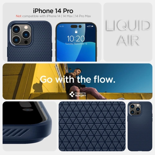 Etui Spigen Liquid Air Apple iPhone 14 Pro Navy Blue