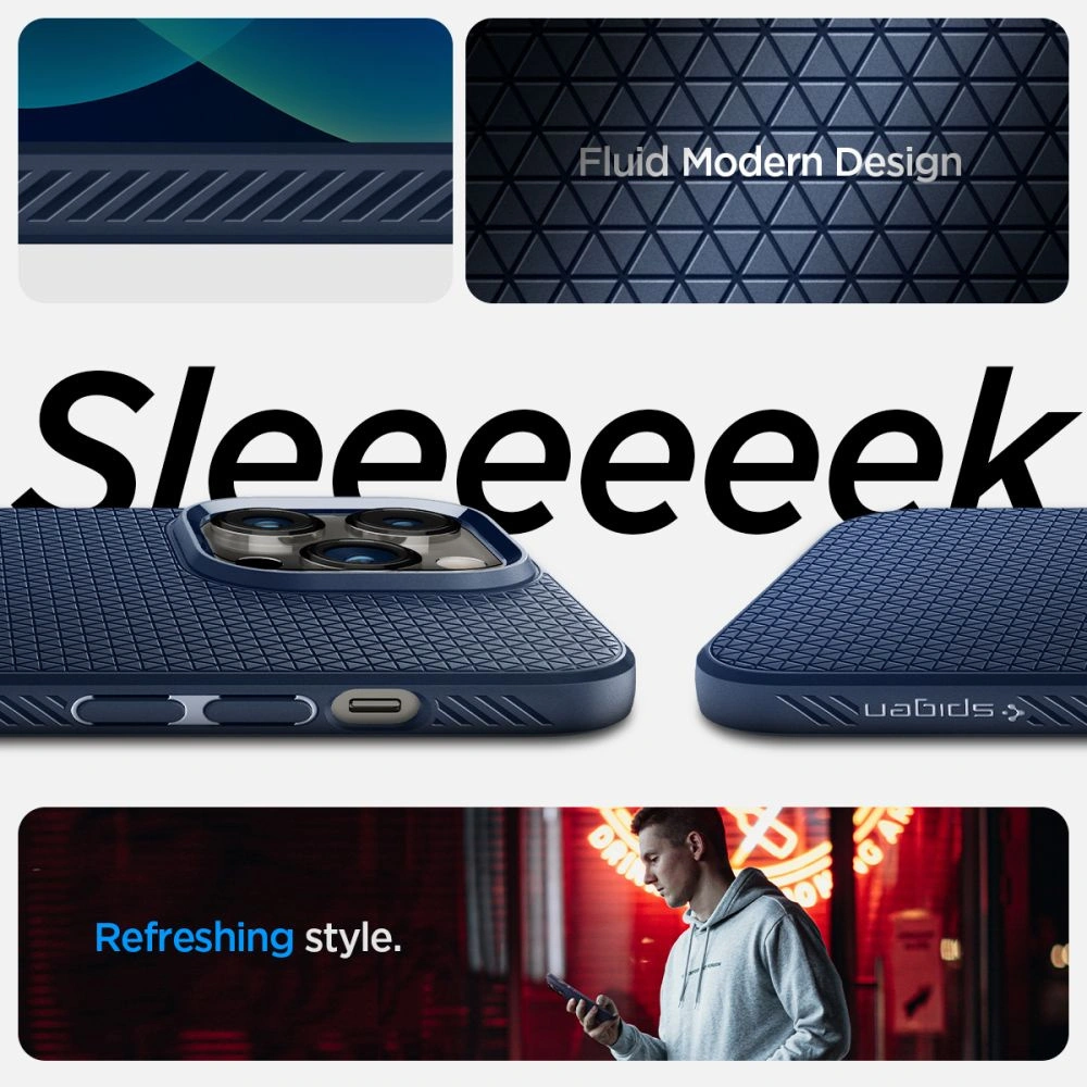 Hurtownia GSM - Etui Spigen Liquid Air Apple iPhone 14 Pro Navy Blue - SPN2351 - {ean13} - Hurt