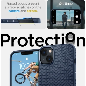 Etui Spigen Liquid Air Apple iPhone 14 Navy Blue