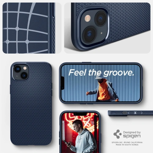Etui Spigen Liquid Air Apple iPhone 14 Navy Blue