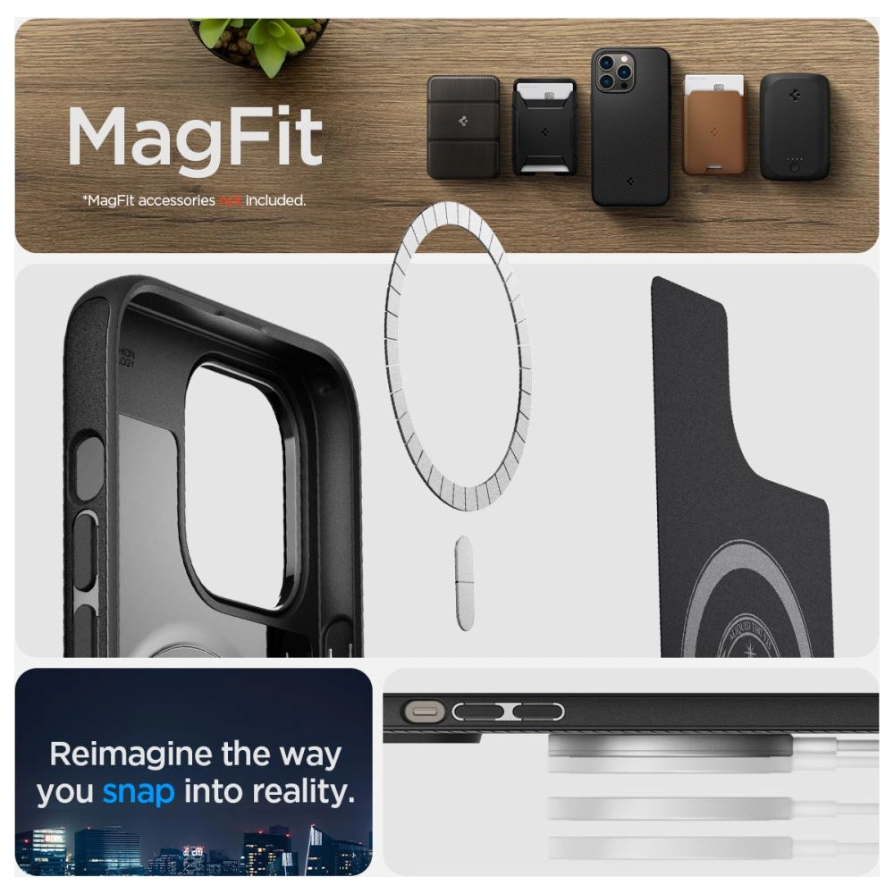 Hurtownia GSM - Case Spigen Mag Armor Apple iPhone 14 Pro Max Matt Schwarz - SPN2360 - {ean13} - Hurt