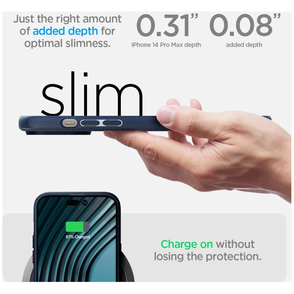 Hurtownia GSM - Case Spigen Mag Armor Apple iPhone 14 Pro Max Marineblau - SPN2361 - {ean13} - Hurt