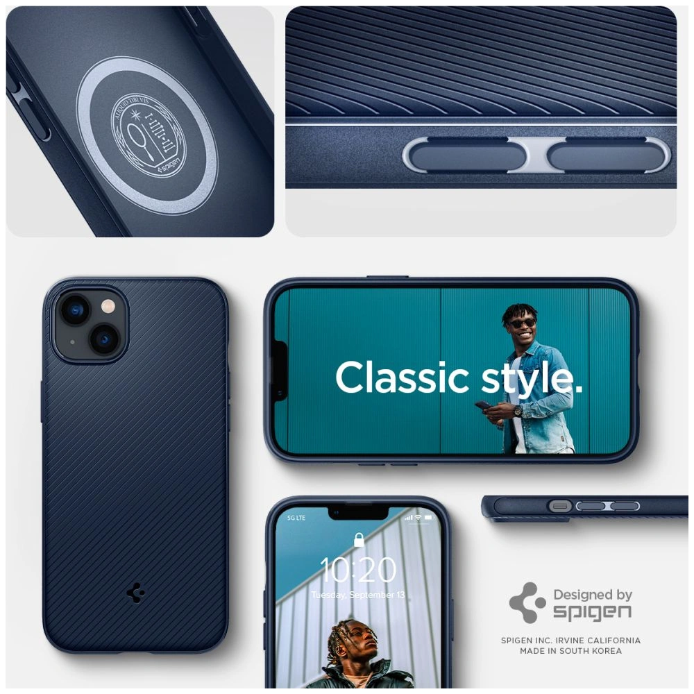 Hurtownia GSM - Etui Spigen Mag Armor Apple iPhone 14 Plus / 15 Plus Námořnická modrá - SPN2363 - {ean13} - Hurt