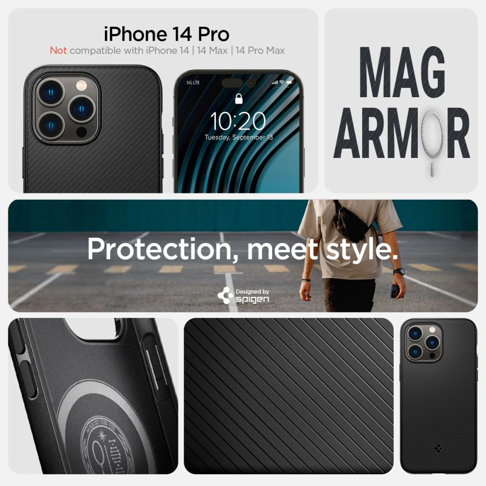 Hurtownia GSM - Etui Spigen Mag Armor Apple iPhone 14 Pro Matte Black - SPN2364 - {ean13} - Hurt