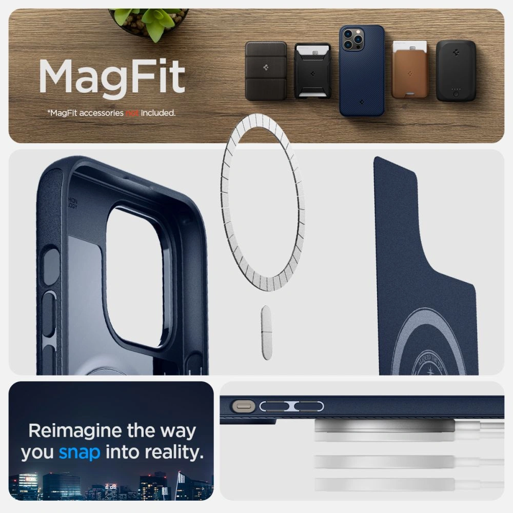 Wholesale Spigen Mag Armor Apple iPhone 14 Pro Navy Blue - SPN2365 - {ean13} - Hurt