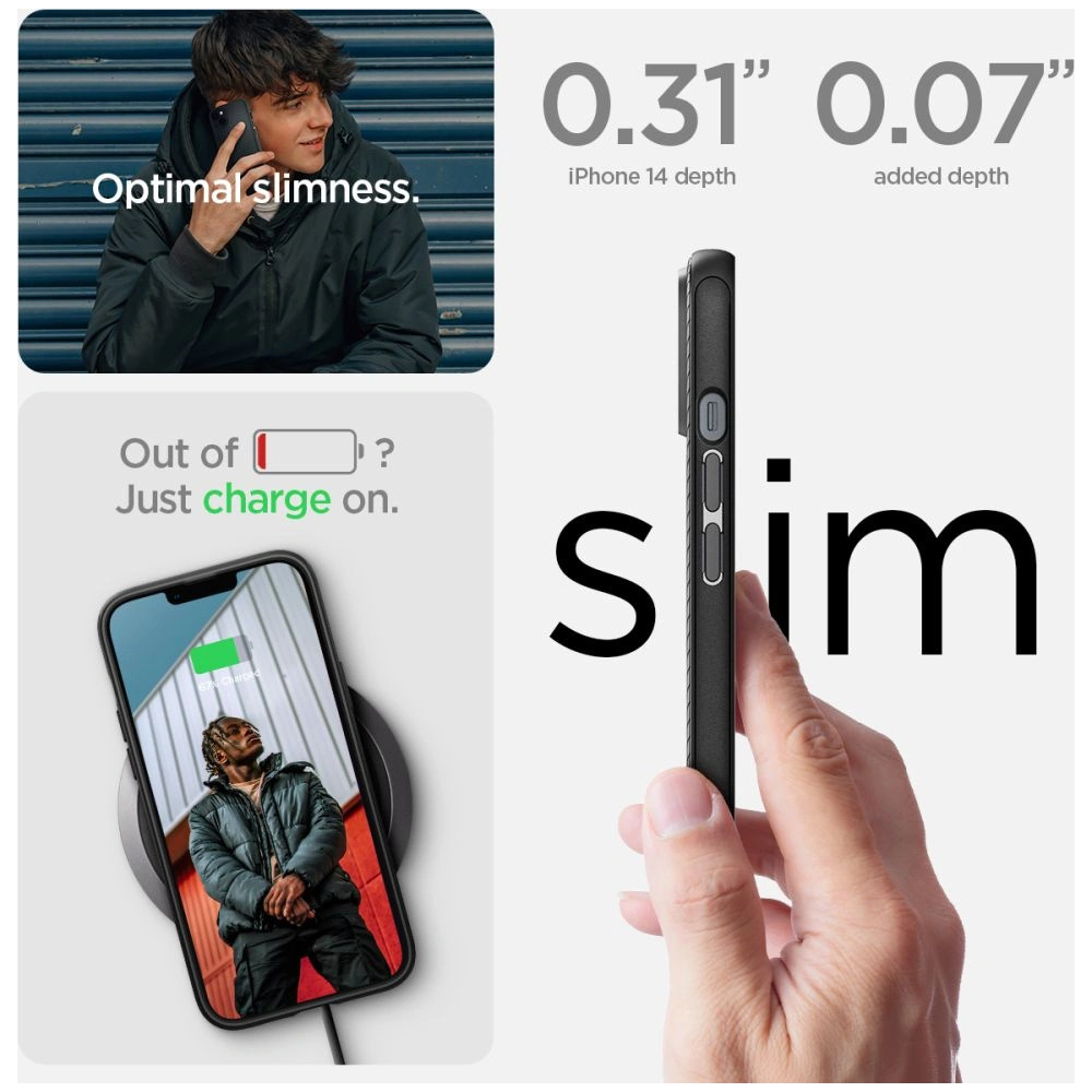 Hurtownia GSM - Etui Spigen Mag Armor Apple iPhone 14 Matte Black - SPN2366 - {ean13} - Hurt