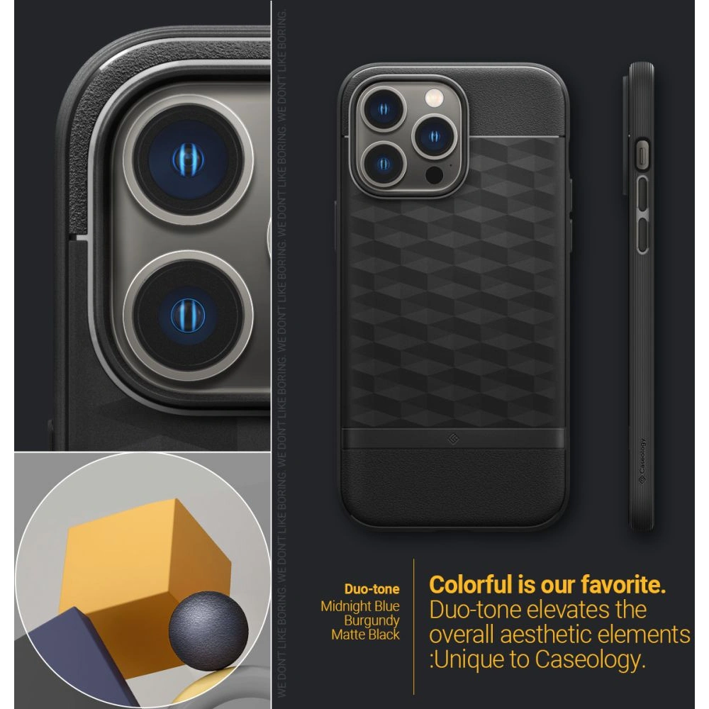 Hurtownia GSM - Etui Caseology Parallax Mag MagSafe Apple iPhone 14 Pro Matná černá - CSL071 - {ean13} - Hurt