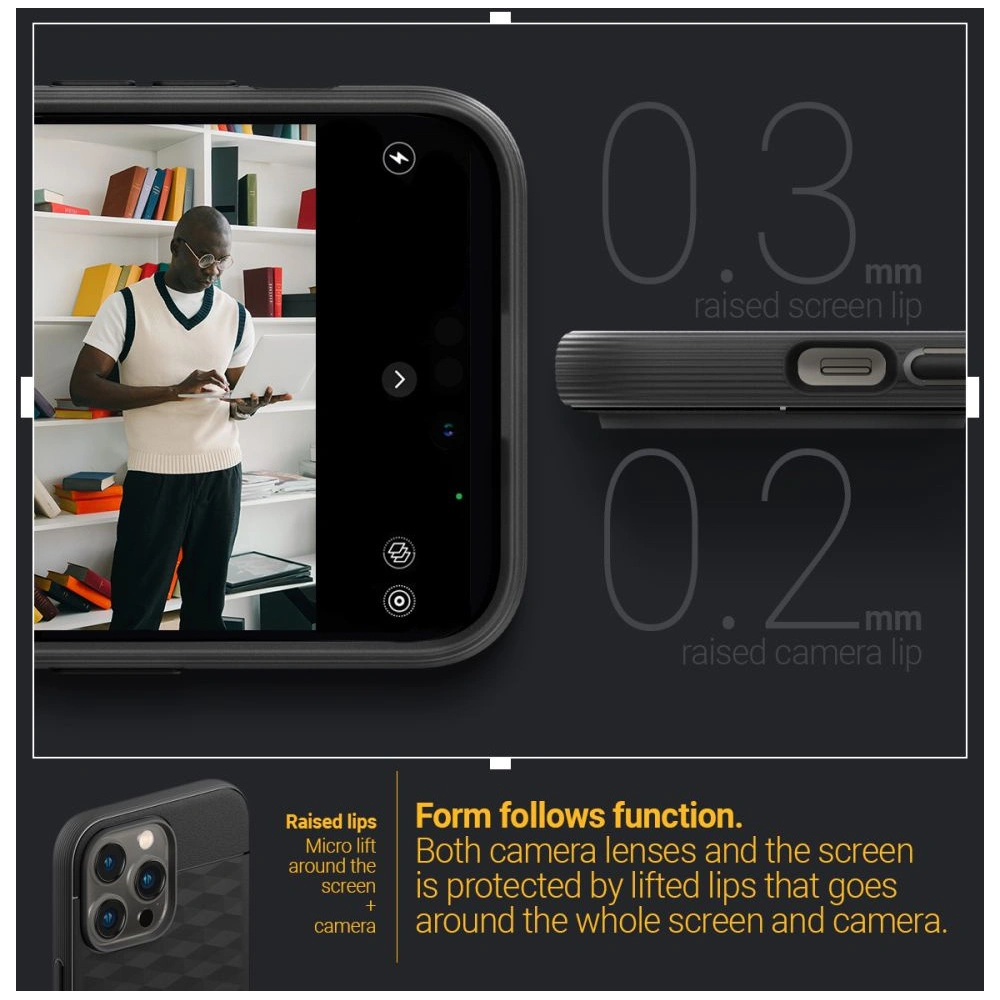 Hurtownia GSM - Etui Caseology Parallax Mag MagSafe Apple iPhone 14 Pro Matná černá - CSL071 - {ean13} - Hurt