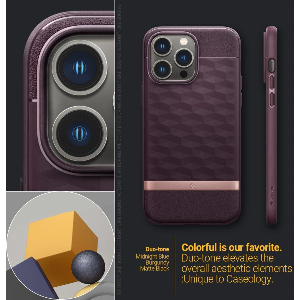 Hurtownia GSM - Etui Caseology Parallax Mag MagSafe Apple iPhone 14 Pro Burgundská - CSL073 - {ean13} - Hurt
