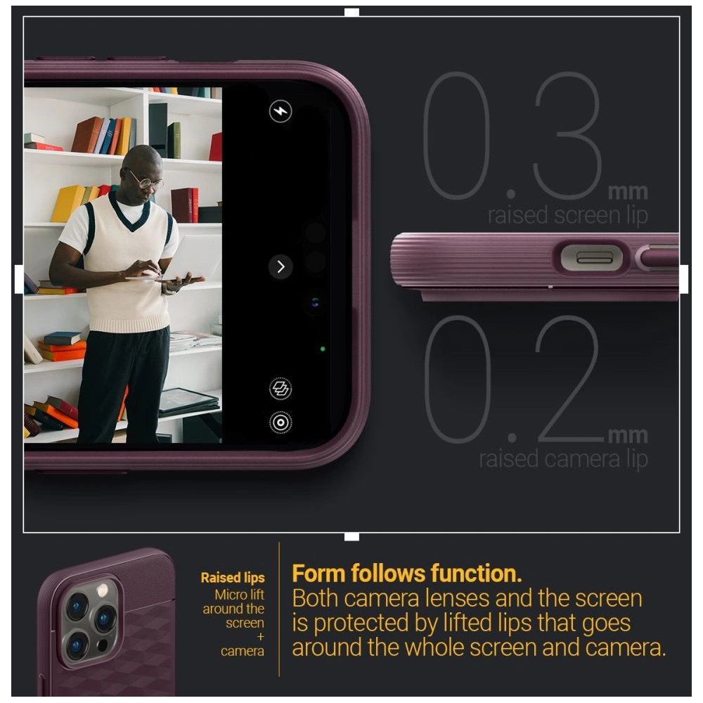 Hurtownia GSM - Etui Caseology Parallax Mag MagSafe Apple iPhone 14 Pro Burgundská - CSL073 - {ean13} - Hurt