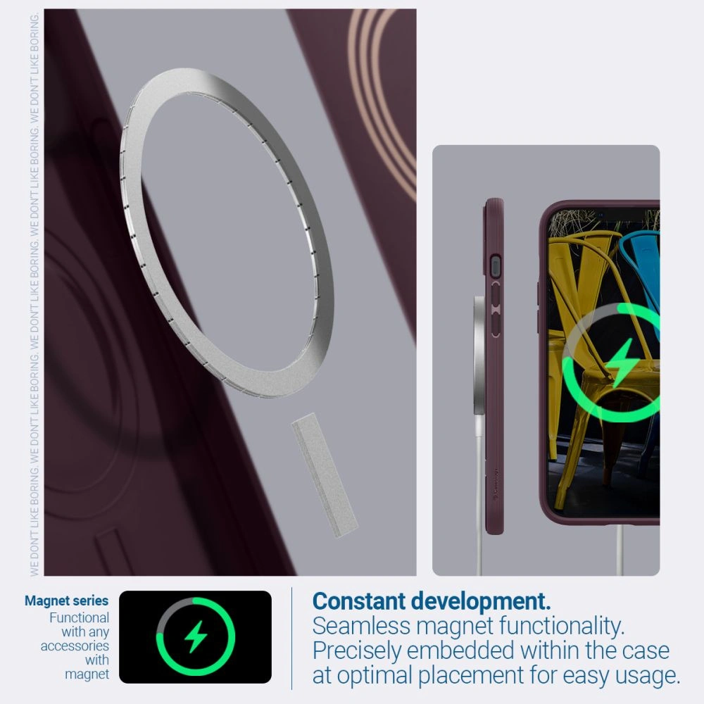 Hurtownia GSM - Etui Caseology Parallax Mag MagSafe Apple iPhone 14 Burgundská - CSL076 - {ean13} - Hurt