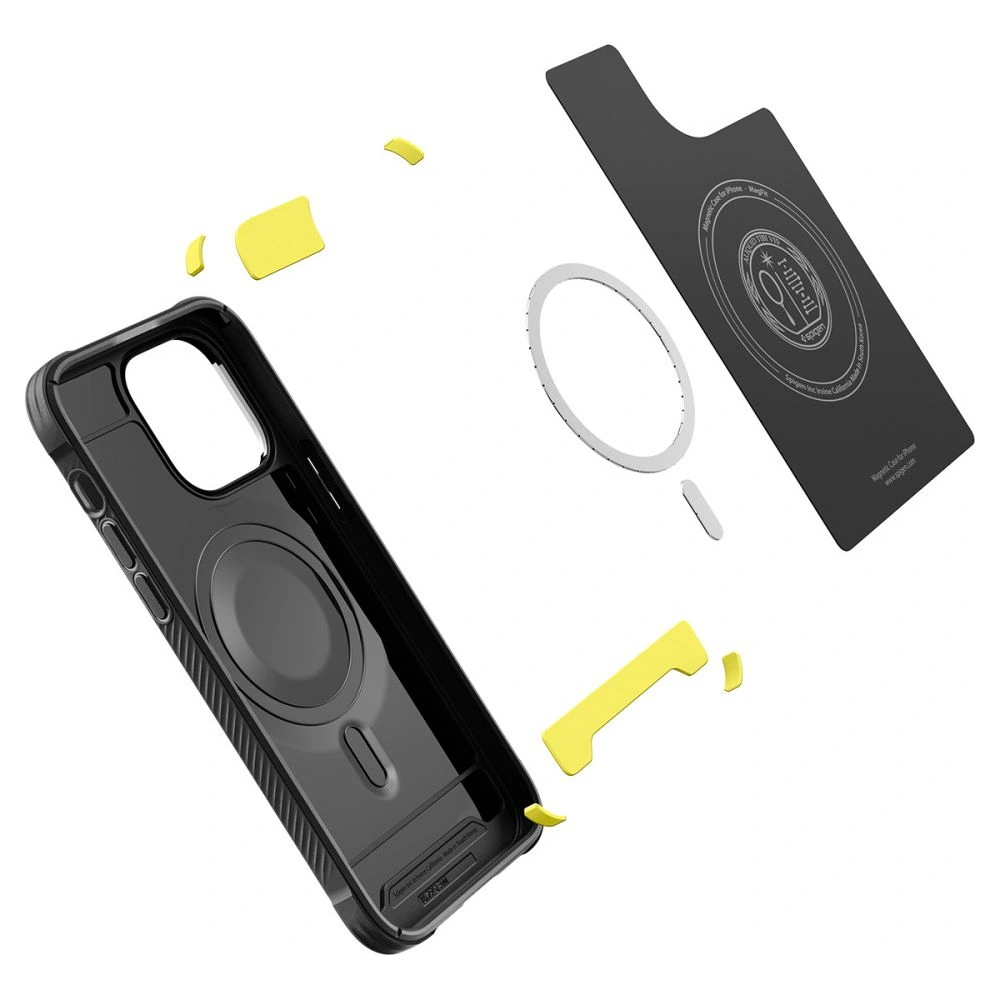 Hurtownia GSM - Etui Spigen Rugged Armor Mag MagSafe Apple iPhone 14 Pro Max Matně černé - SPN2379 - {ean13} - Hurt