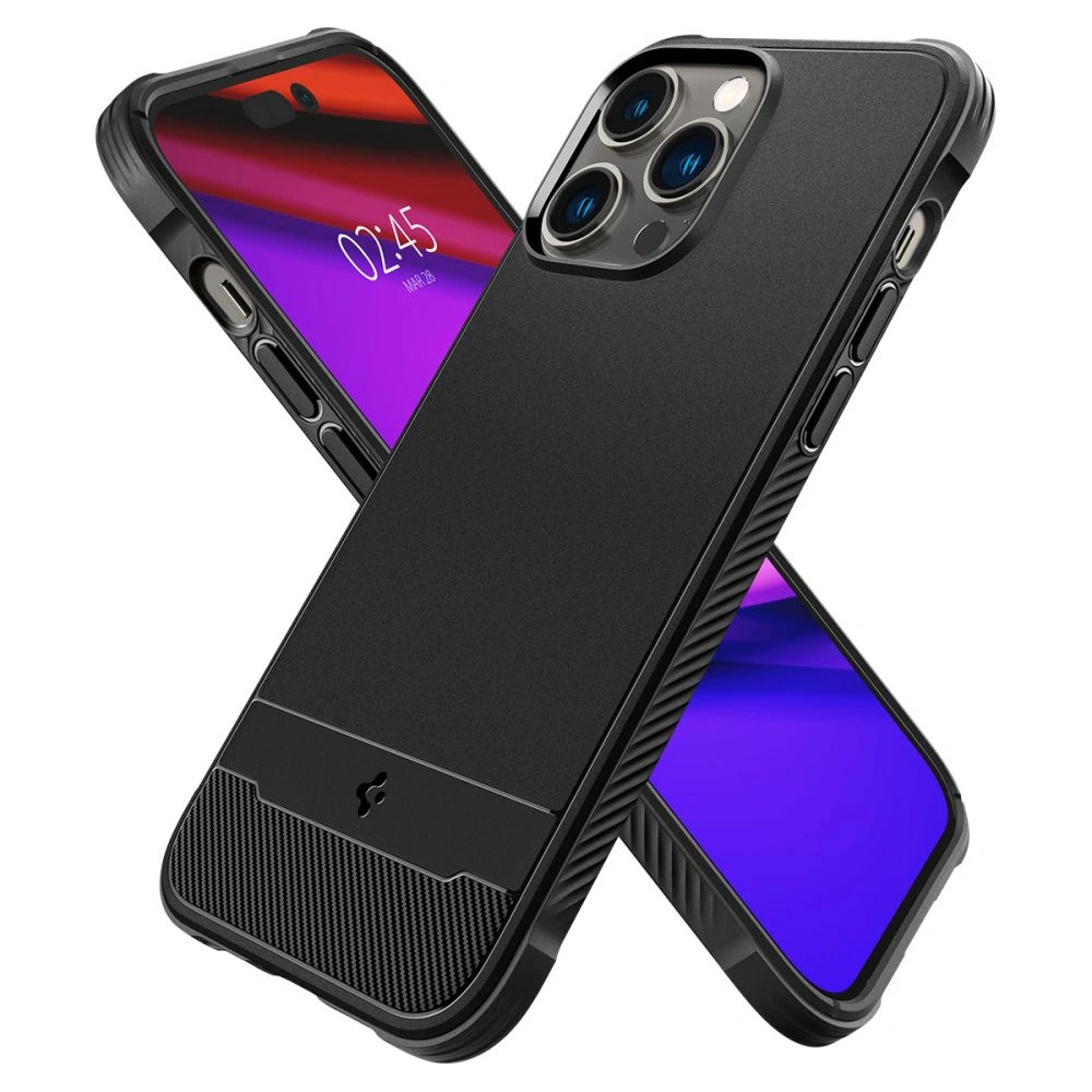 Hurtownia GSM - Etui Spigen Rugged Armor Mag MagSafe Apple iPhone 14 Pro Max Matně černé - SPN2379 - {ean13} - Hurt