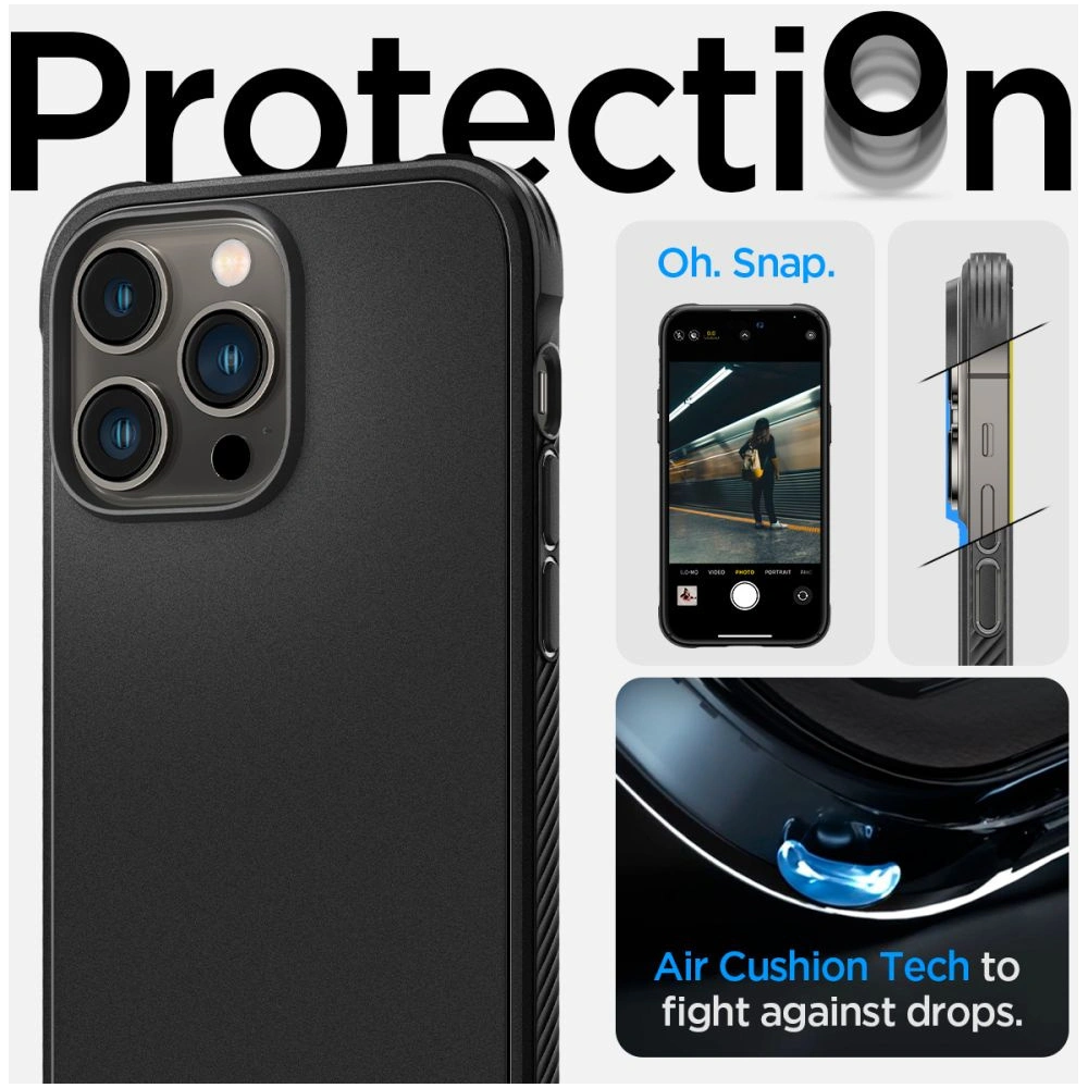 Hurtownia GSM - Etui Spigen Rugged Armor Mag MagSafe Apple iPhone 14 Pro Max Matně černé - SPN2379 - {ean13} - Hurt