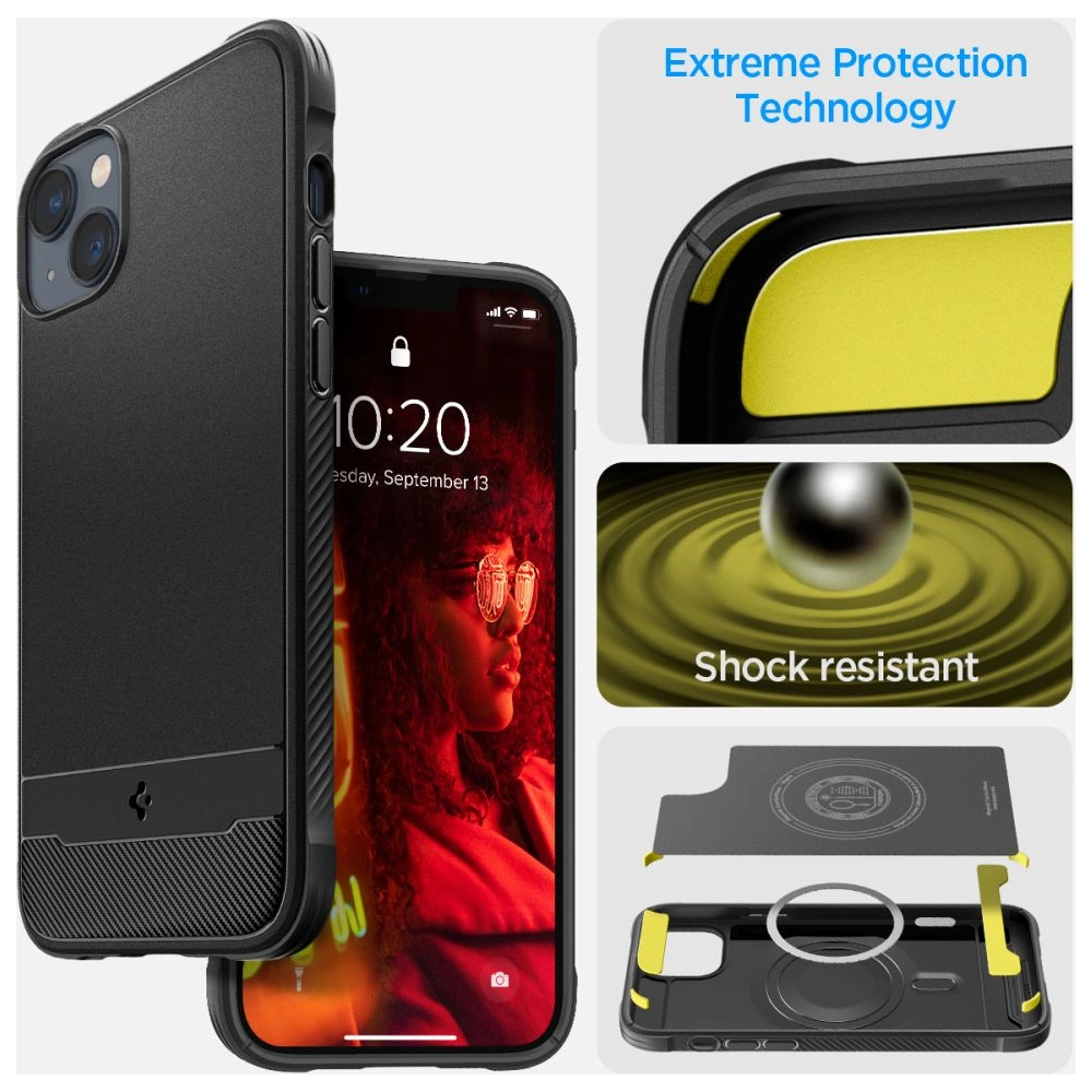 Hurtownia GSM - Etui Spigen Rugged Armor Mag MagSafe Apple iPhone 14 Plus / 15 Plus Matte Black - SPN2380 - {ean13} - Hurt