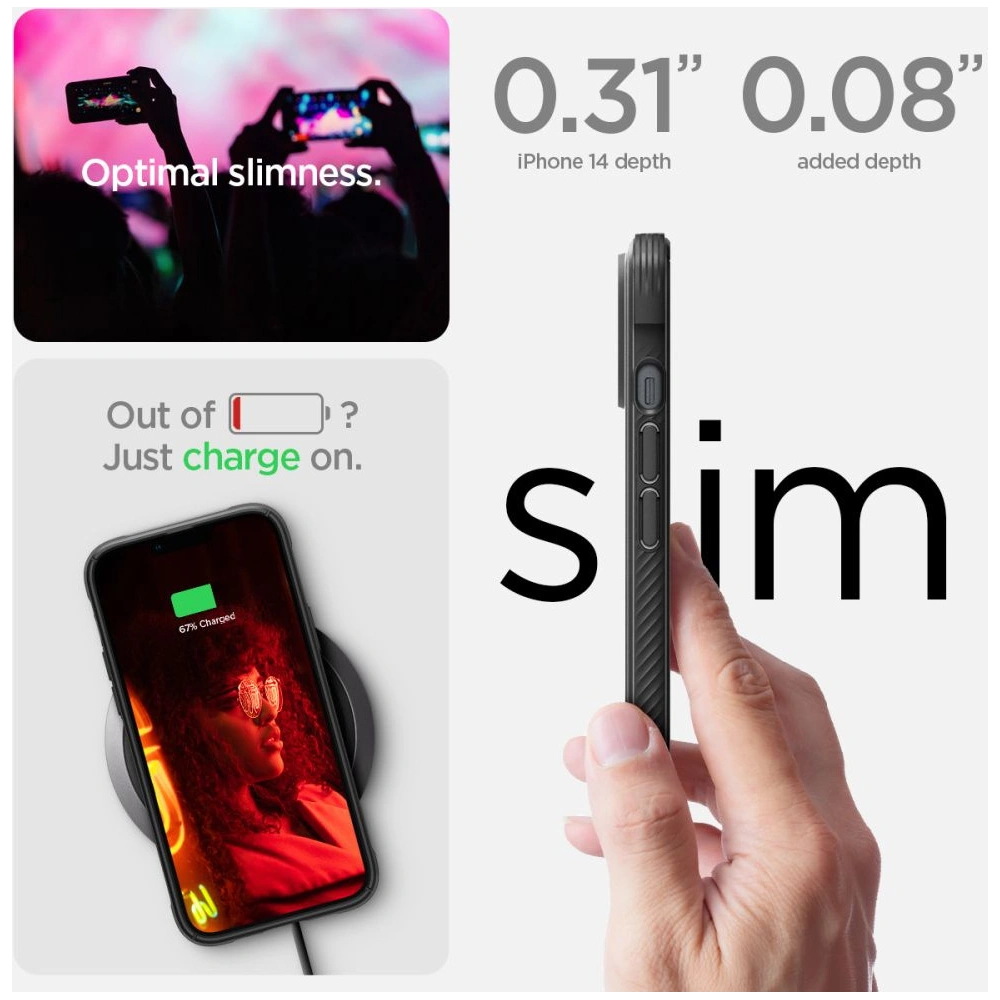 Hurtownia GSM - Etui Spigen Rugged Armor Mag MagSafe Apple iPhone 14 Plus / 15 Plus Matte Black - SPN2380 - {ean13} - Hurt