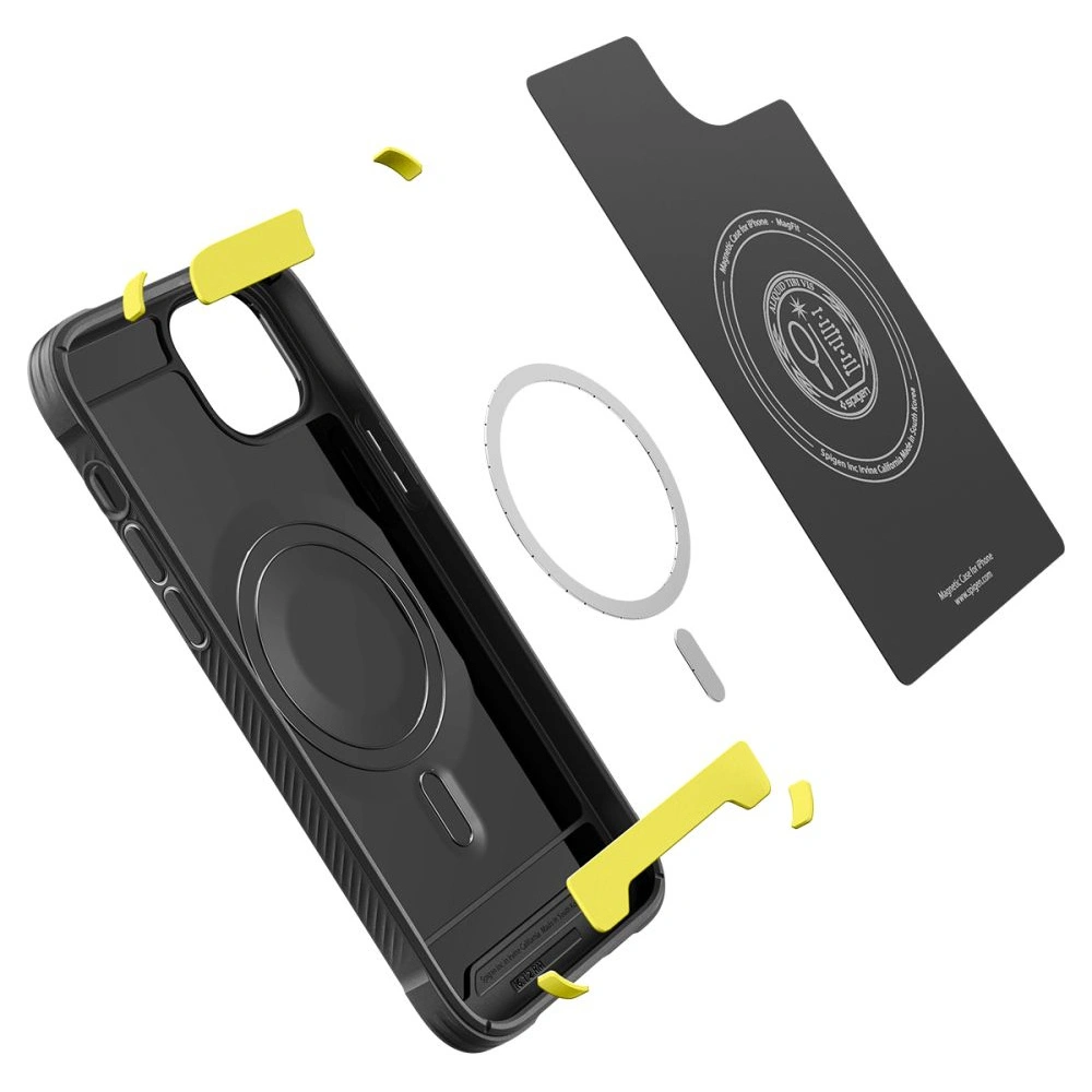 Hurtownia GSM - Etui Spigen Rugged Armor Mag MagSafe Apple iPhone 14 Matná černá - SPN2382 - {ean13} - Hurt