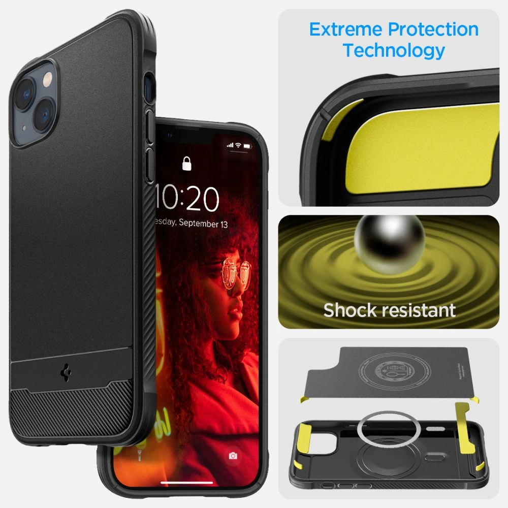 Wholesale Spigen Rugged Armor Mag MagSafe Apple iPhone 14 Matte Black - SPN2382 - {ean13} - Hurt