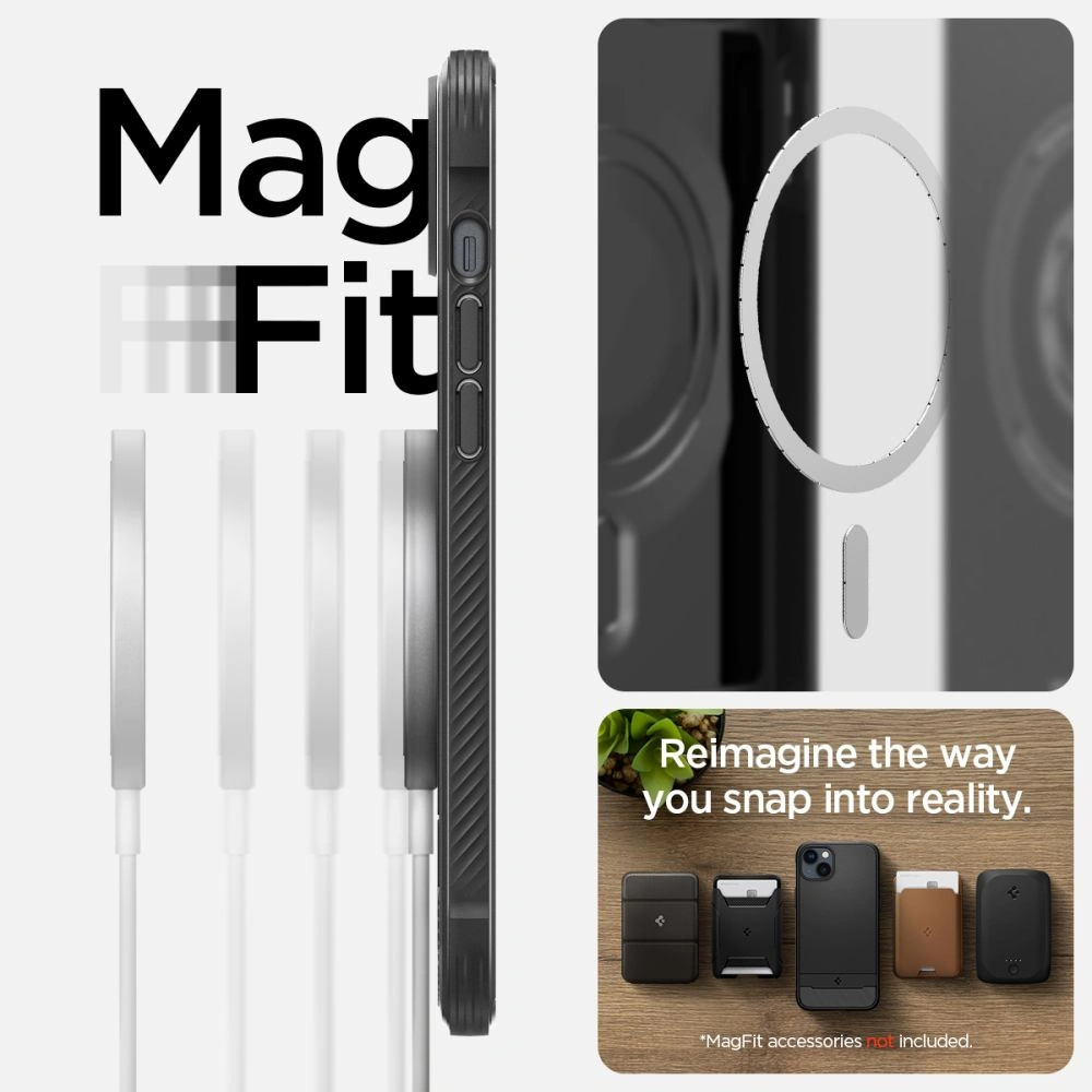 Hurtownia GSM - Etui Spigen Rugged Armor Mag MagSafe Apple iPhone 14 Matná černá - SPN2382 - {ean13} - Hurt