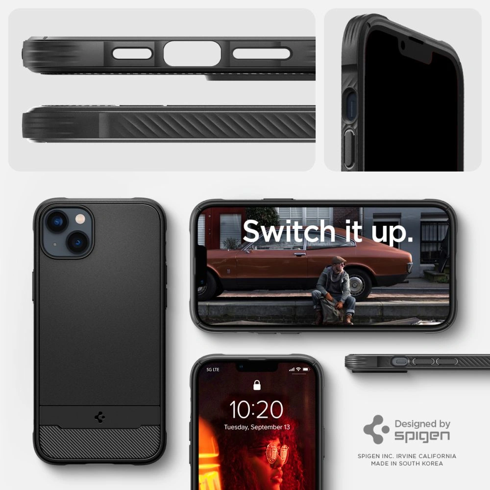 Hurtownia GSM - Etui Spigen Rugged Armor Mag MagSafe Apple iPhone 14 Matná černá - SPN2382 - {ean13} - Hurt