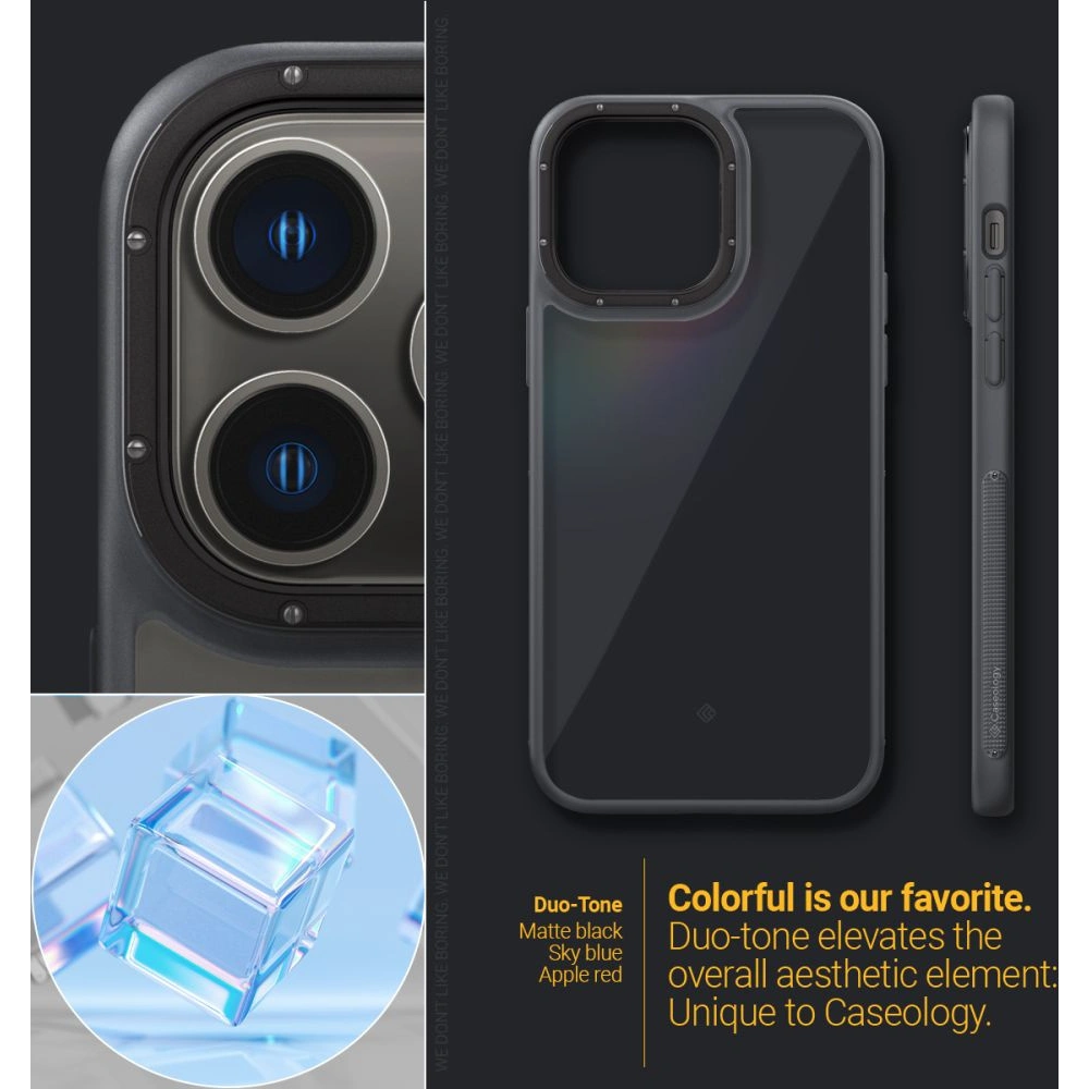Hurtownia GSM - Etui Caseology Skyfall Apple iPhone 14 Pro Max matně černé - CSL077 - {ean13} - Hurt