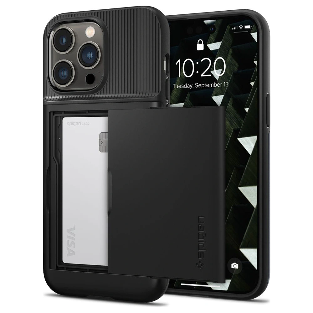 Hurtownia GSM - Etui Spigen Slim Armor CS Apple iPhone 14 Pro Max Černé - SPN2387 - {ean13} - Hurt