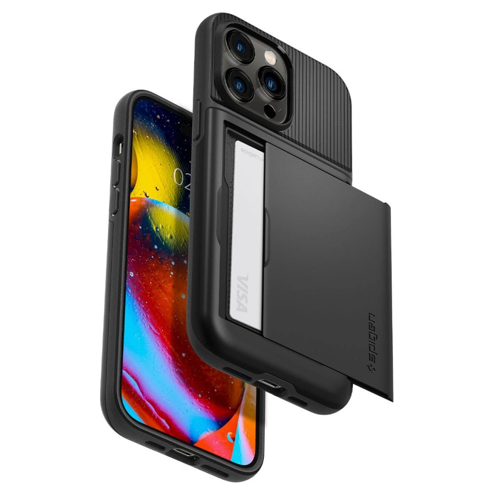 Hurtownia GSM - Etui Spigen Slim Armor CS Apple iPhone 14 Pro Max Černé - SPN2387 - {ean13} - Hurt