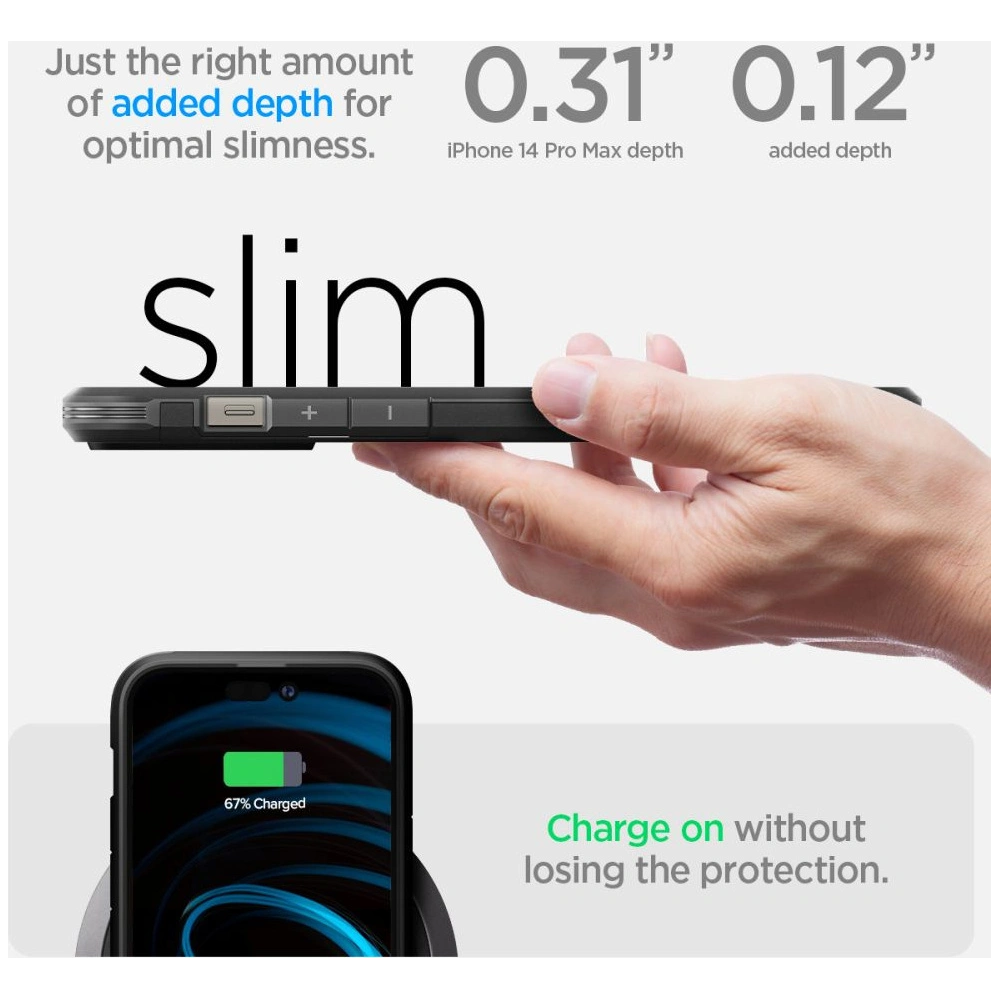 Hurtownia GSM - Etui Spigen Tough Armor Mag MagSafe Apple iPhone 14 Pro Max černé - SPN2405 - {ean13} - Hurt