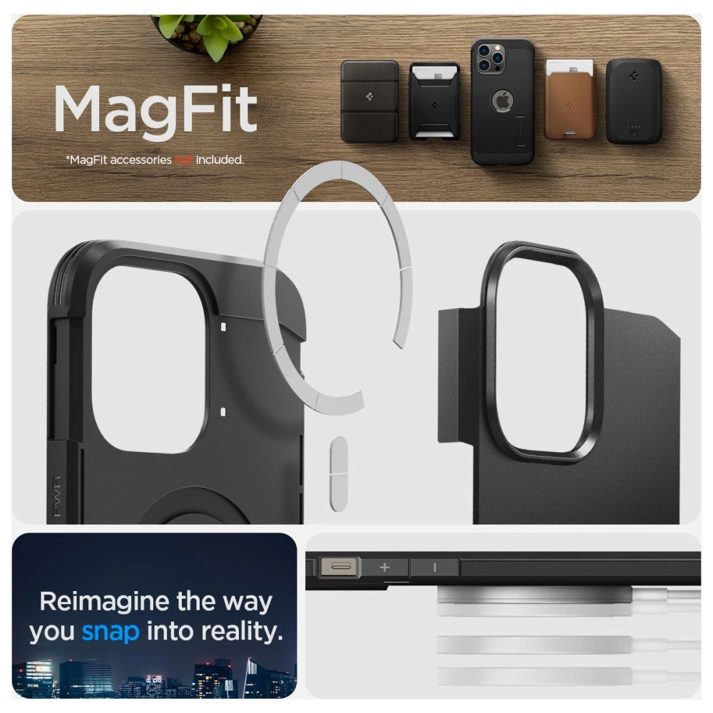 Hurtownia GSM - Etui Spigen Tough Armor Mag MagSafe Apple iPhone 14 Pro Max černé - SPN2405 - {ean13} - Hurt