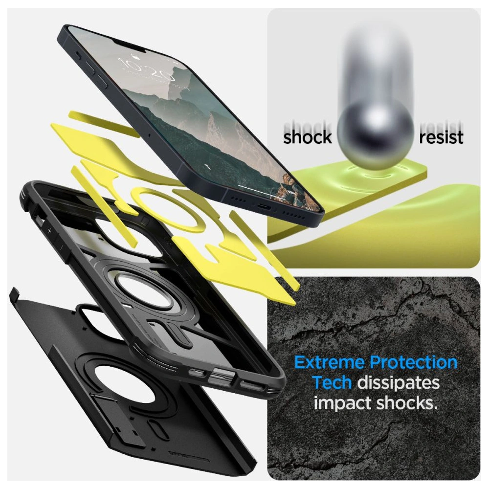 Hurtownia GSM - Etui Spigen Tough Armor Mag MagSafe Apple iPhone 14 Plus / 15 Plus černé - SPN2406 - {ean13} - Hurt