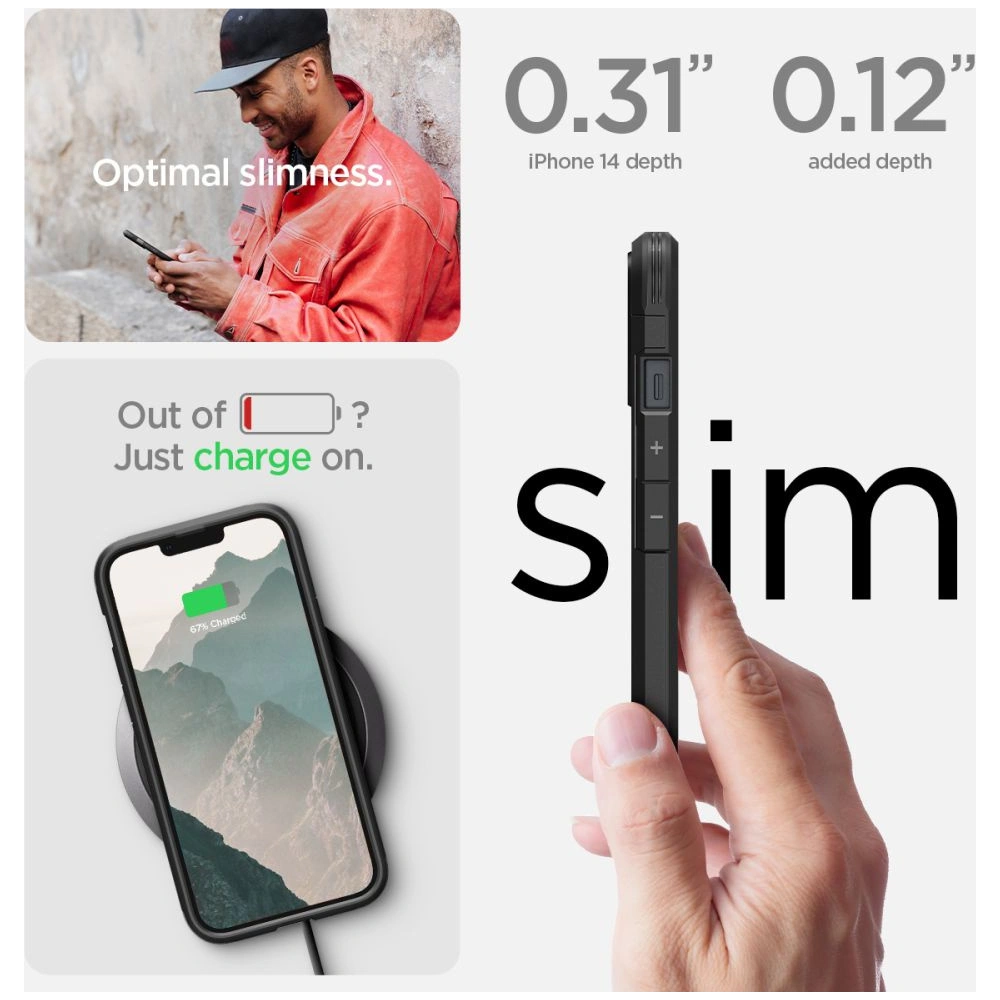 Hurtownia GSM - Etui Spigen Tough Armor Mag MagSafe Apple iPhone 14 Plus / 15 Plus černé - SPN2406 - {ean13} - Hurt