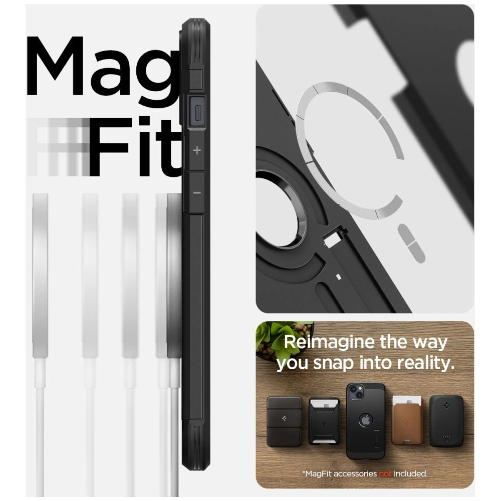 Hurtownia GSM - Etui Spigen Tough Armor Mag MagSafe Apple iPhone 14 Plus / 15 Plus Negru - SPN2406 - {ean13} - Hurt