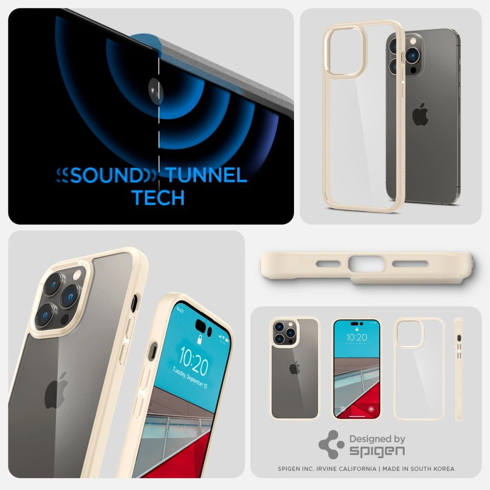 Hurtownia GSM - Etui Spigen Ultra Hybrid Apple iPhone 14 Pro Max Sand Beige - SPN2422 - {ean13} - Hurt