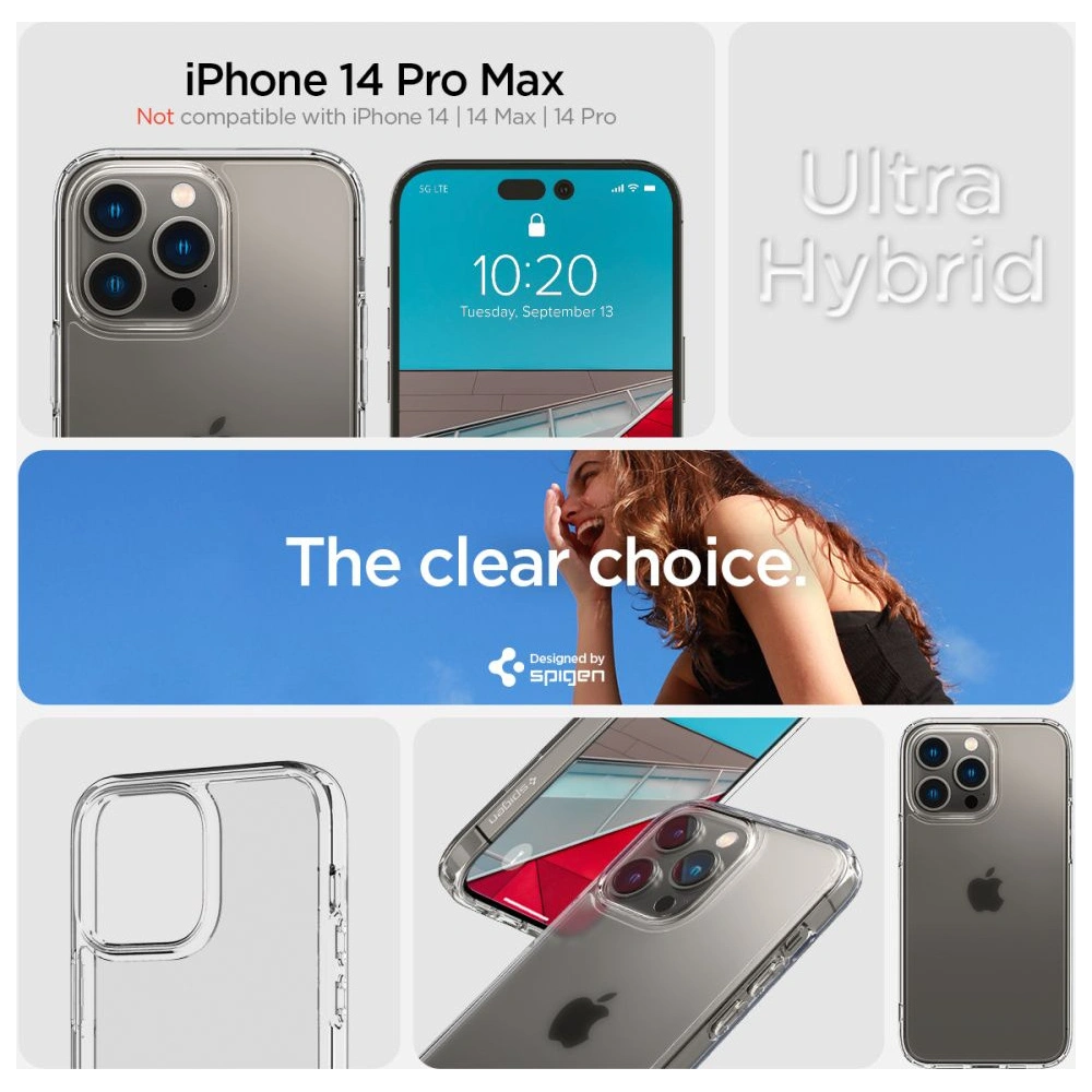 Wholesale Spigen Ultra Hybrid Apple iPhone 14 Pro Max Frost Clear - SPN2423 - {ean13} - Hurt