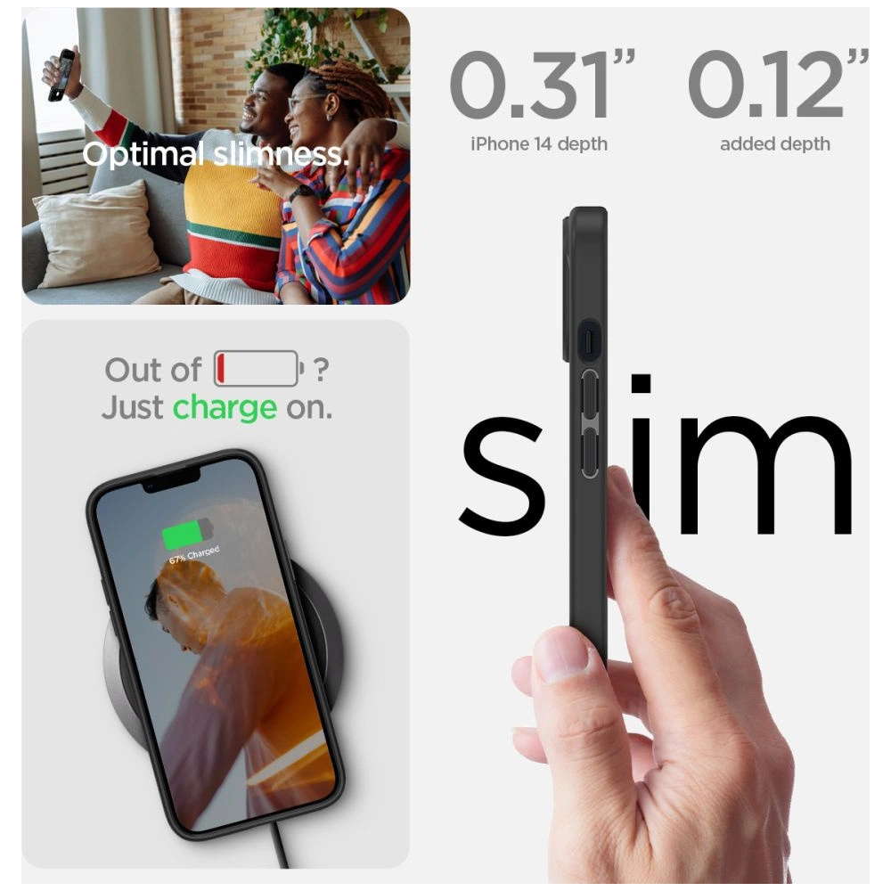 Hurtownia GSM - Etui Spigen Ultra Hybrid Apple iPhone 14 Plus / 15 Plus Frost Black - SPN2429 - {ean13} - Hurt