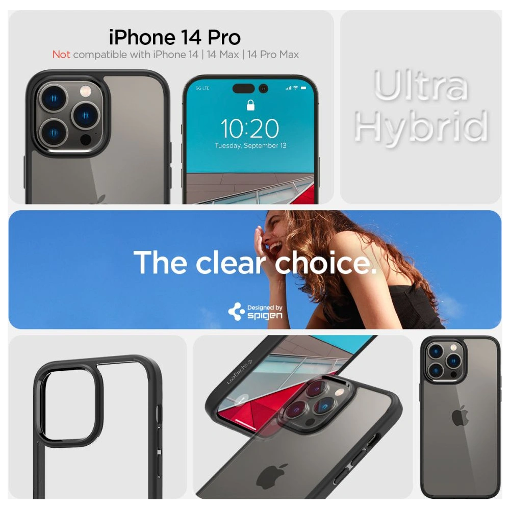 Hurtownia GSM - Etui Spigen Ultra Hybrid Apple iPhone 14 Pro Matte Black - SPN2431 - {ean13} - Hurt