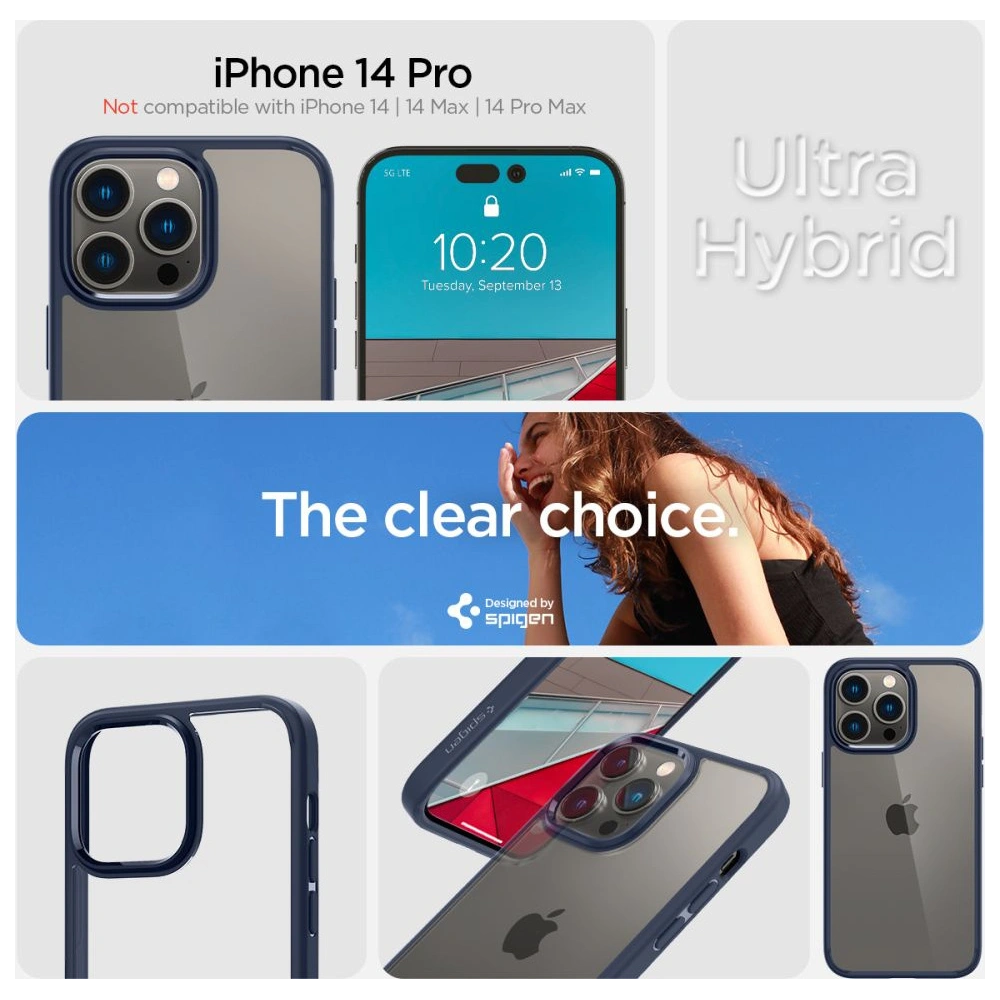 Hurtownia GSM - Etui Spigen Ultra Hybrid Apple iPhone 14 Pro Navy Blue - SPN2432 - {ean13} - Hurt