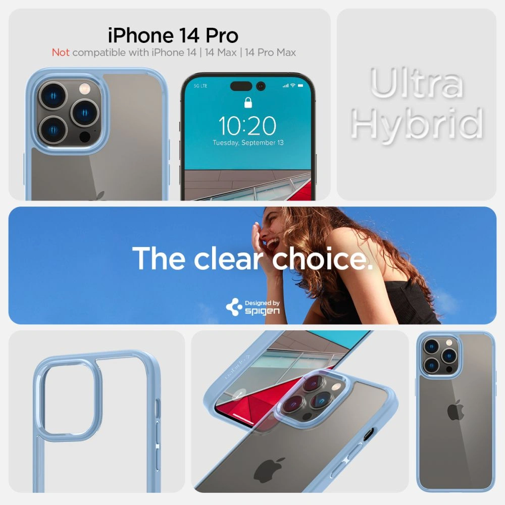Hurtownia GSM - Etui Spigen Ultra Hybrid Apple iPhone 14 Pro Sierra Blue - SPN2434 - {ean13} - Hurt