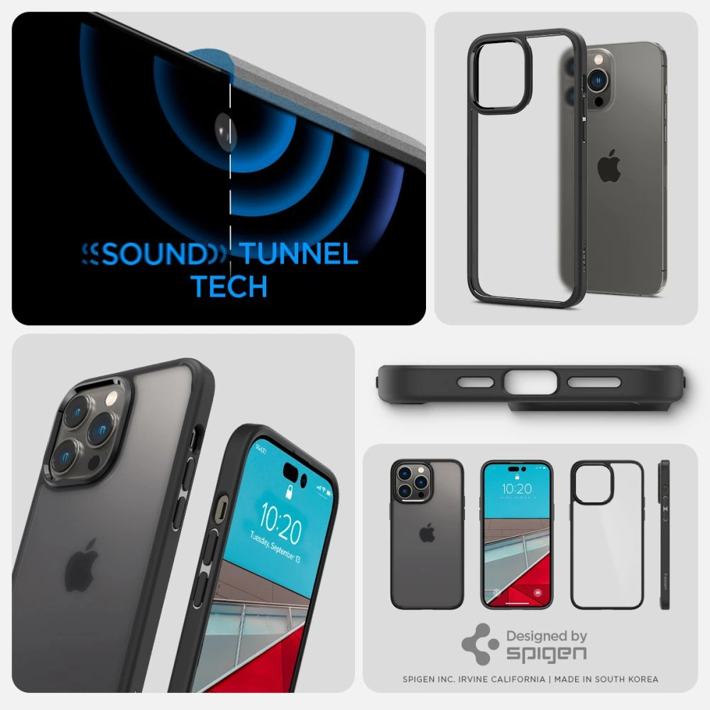 Hurtownia GSM - Etui Spigen Ultra Hybrid Apple iPhone 14 Pro Frost Black - SPN2436 - {ean13} - Hurt