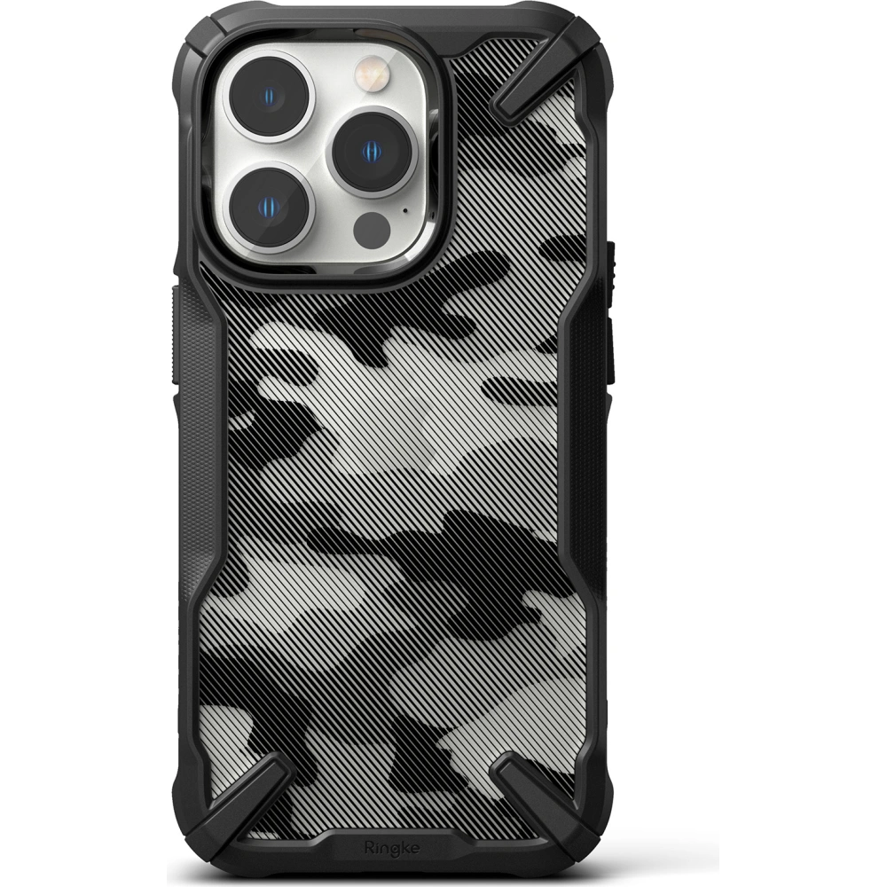 Hurtownia GSM - Etui Ringke Fusion-X Design Apple iPhone 14 Pro Camo (Moro) Černá - RGK1670 - {ean13} - Hurt