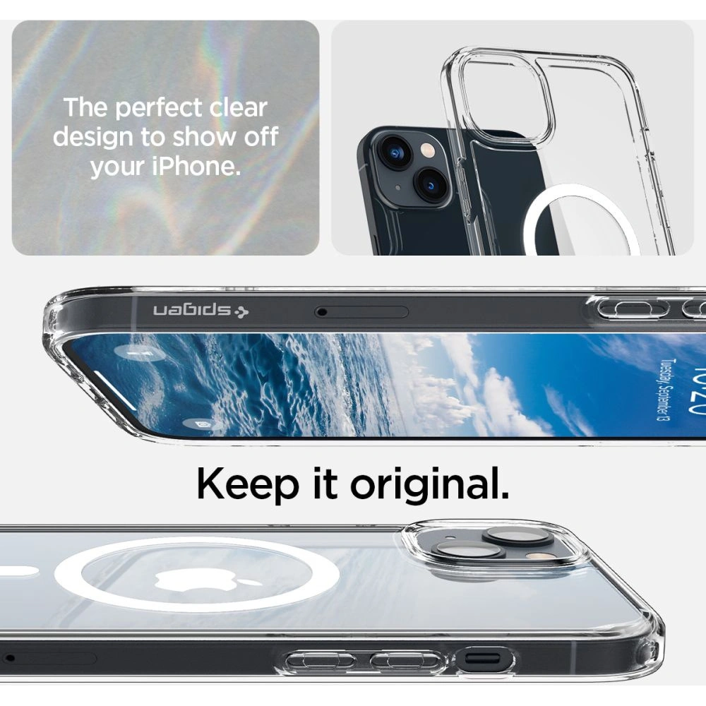 Hurtownia GSM - Etui Spigen Ultra Hybrid Mag MagSafe Apple iPhone 14 Plus / 15 Plus Bílá - SPN2442 - {ean13} - Hurt