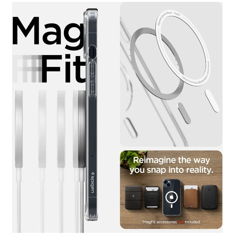 Hurtownia GSM - Etui Spigen Ultra Hybrid Mag MagSafe Apple iPhone 14 Plus / 15 Plus Bílá - SPN2442 - {ean13} - Hurt